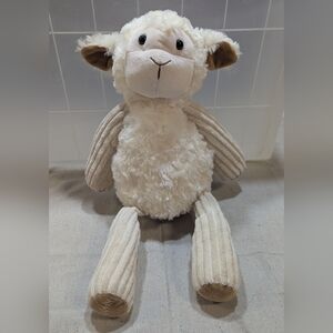 Scentsy Buddy Cream and Purple Lamb Tag Plush